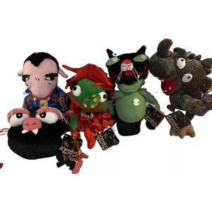 5 Rare 2002 Oooky Kooky Spooky Commonwealth Halloween Candy Monster Plush W/ Tag